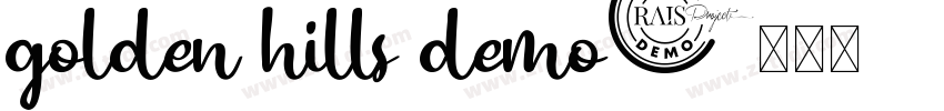 golden hills demo字体转换